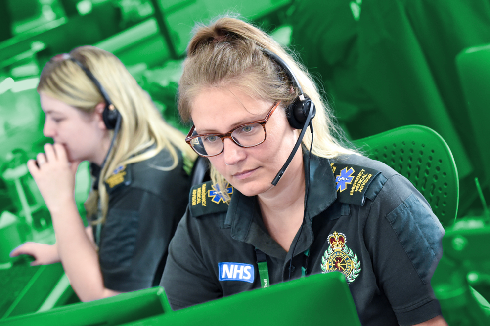 call handlers pictures speaking on headset